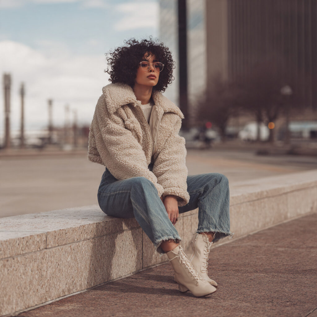 Cropped Shearling Jackets