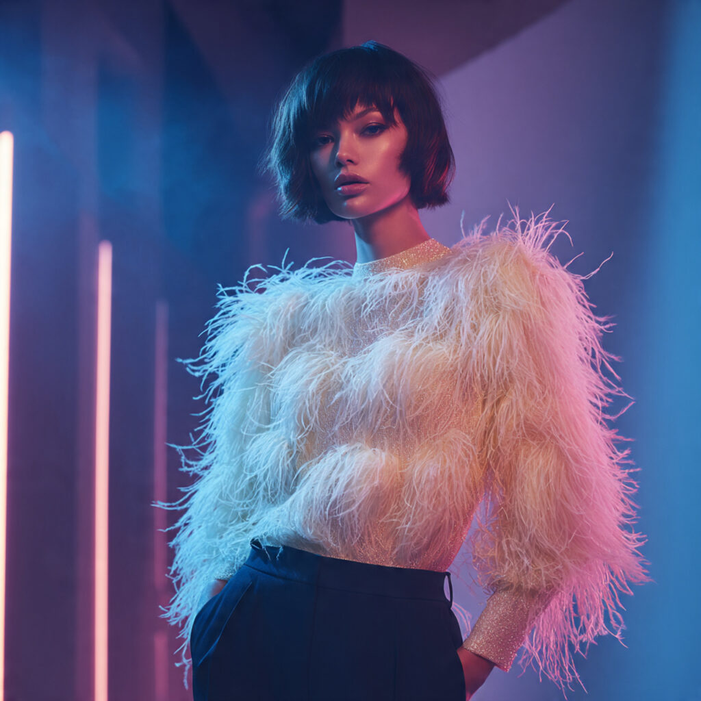 Feather Trimmed Top Ideas