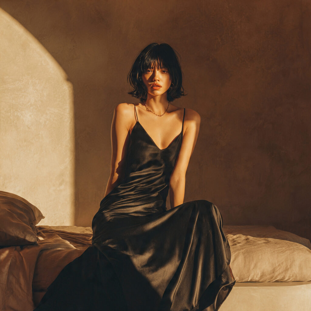 Luxury Silk Slip Dress Idea
