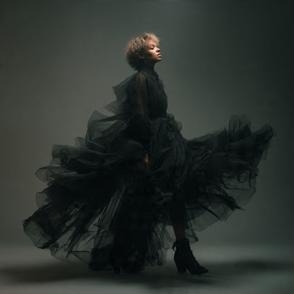 Midnight Black Tulle Layers