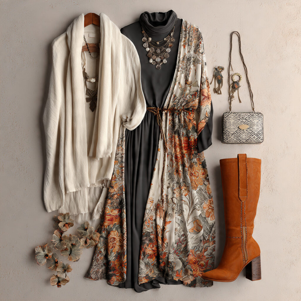 Modern Bohemian Layering Idea