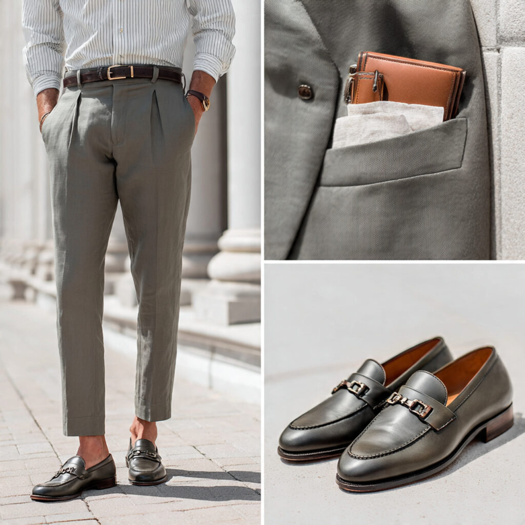 Modern Business Casual Loafers and Chinos