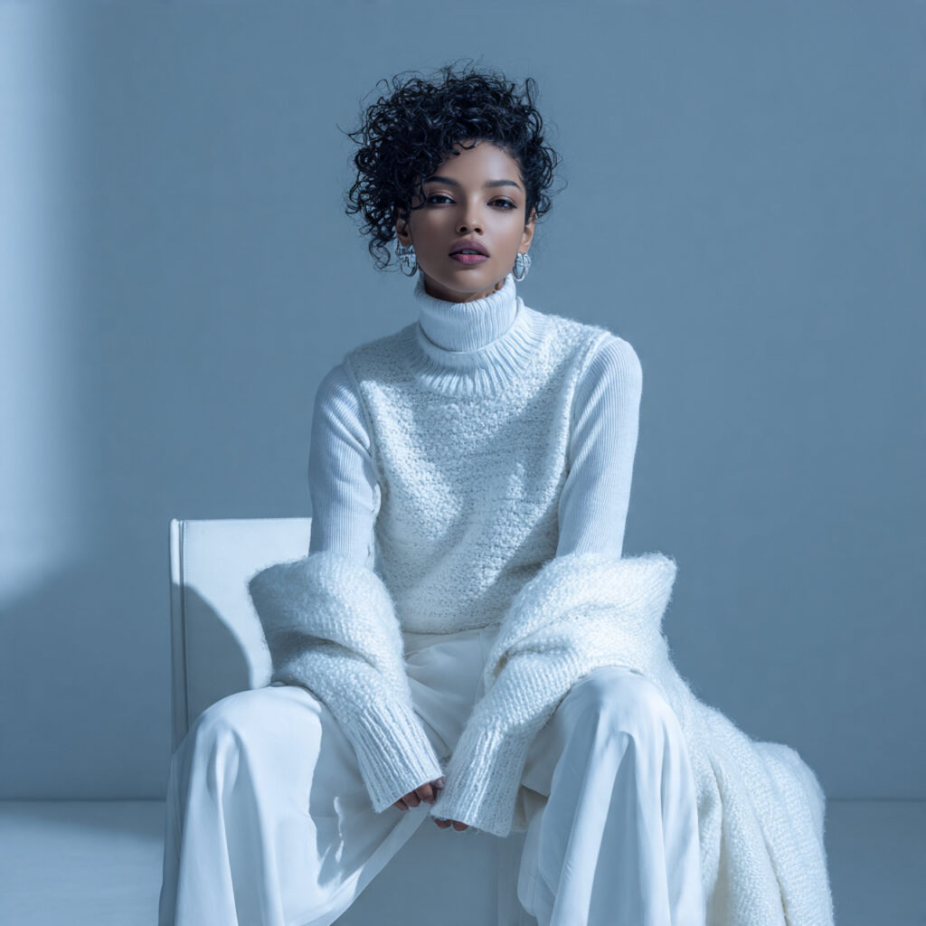 Monochromatic White Winter Set Ideas