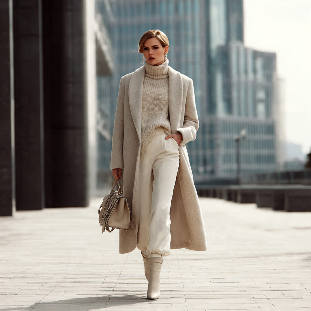 Monochrome Wool Overcoats
