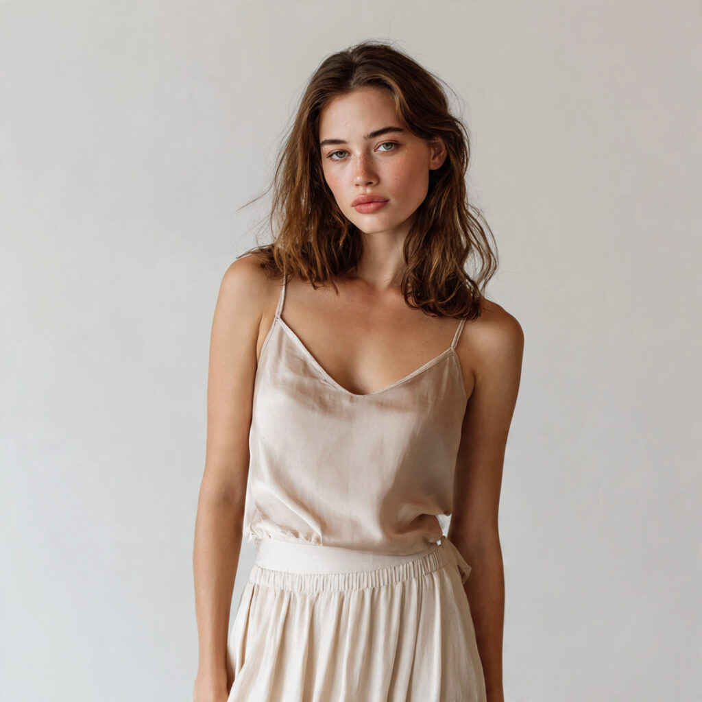 Neutral Tone Silk Camisoles