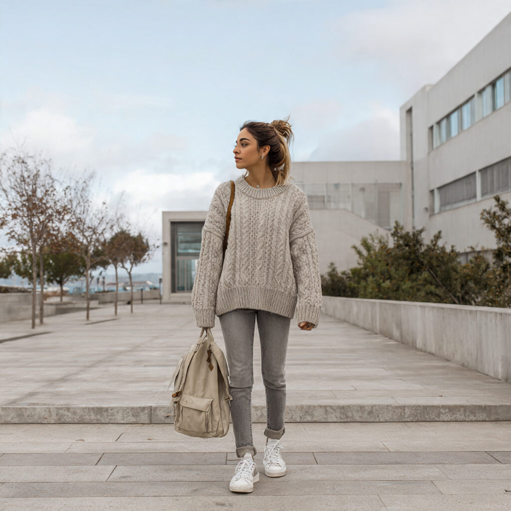 Oversized Cable Knit Sweaters