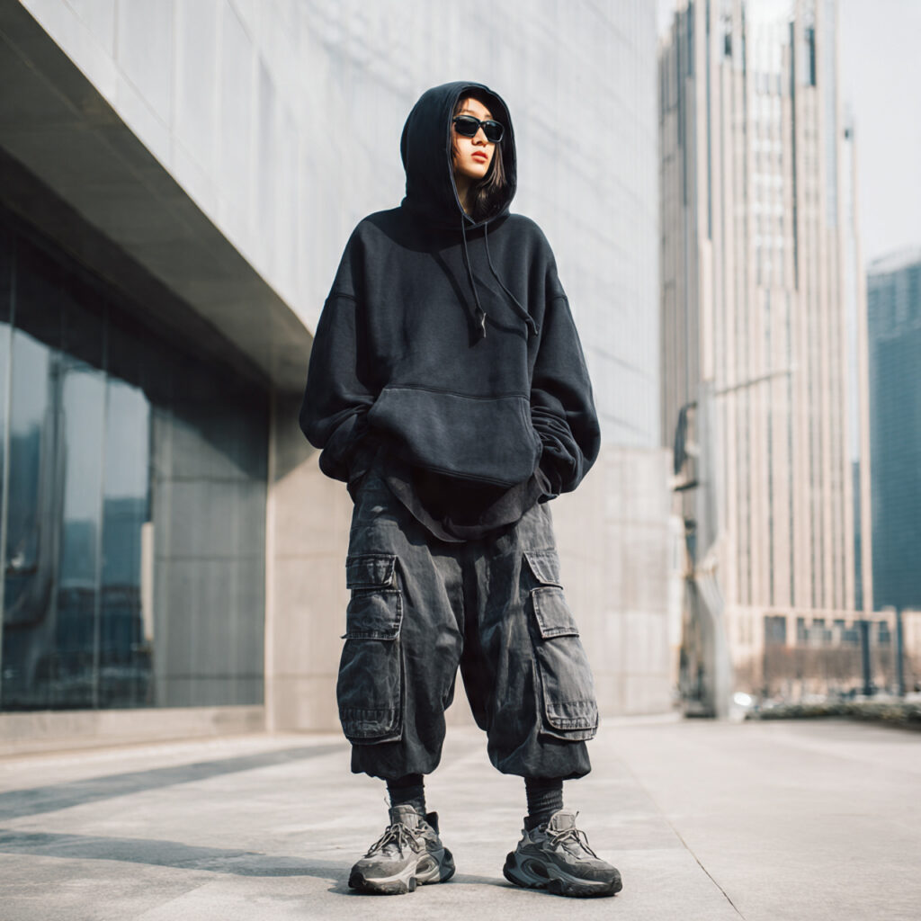 Oversized Streetwear Silhouette Idea