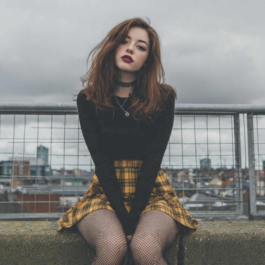 Plaid Skirts and Sheer Black Tights
