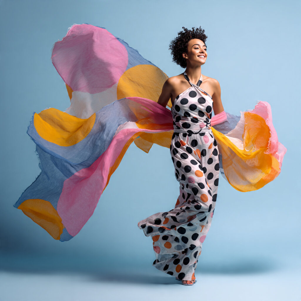Playful Polka Dot Print Idea
