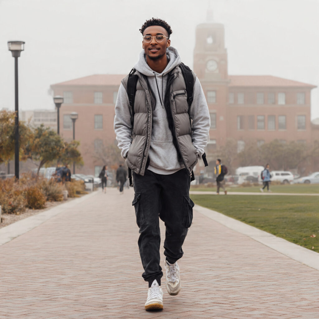 Puffer Vest and Hoodie Combinations