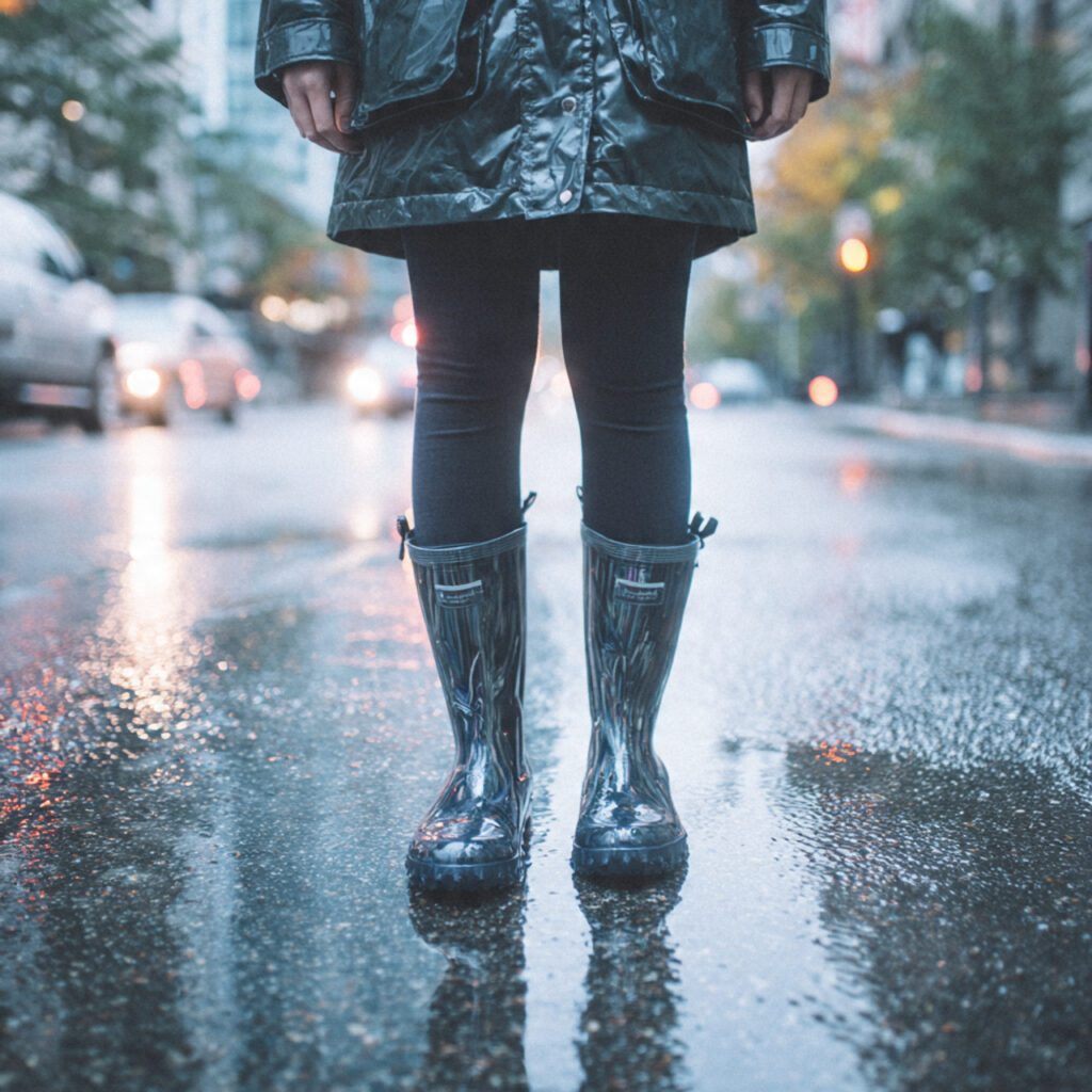 Rain Boots and Waterproof Parka Style