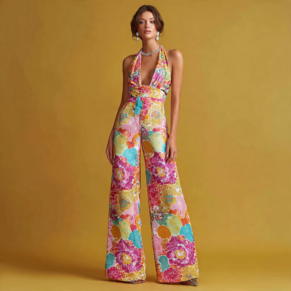 Retro Disco Inspired Jumpsuit