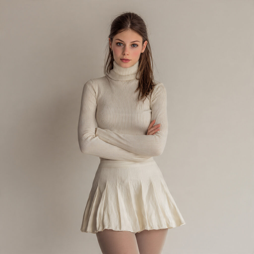 Ribbed Turtlenecks and Tights