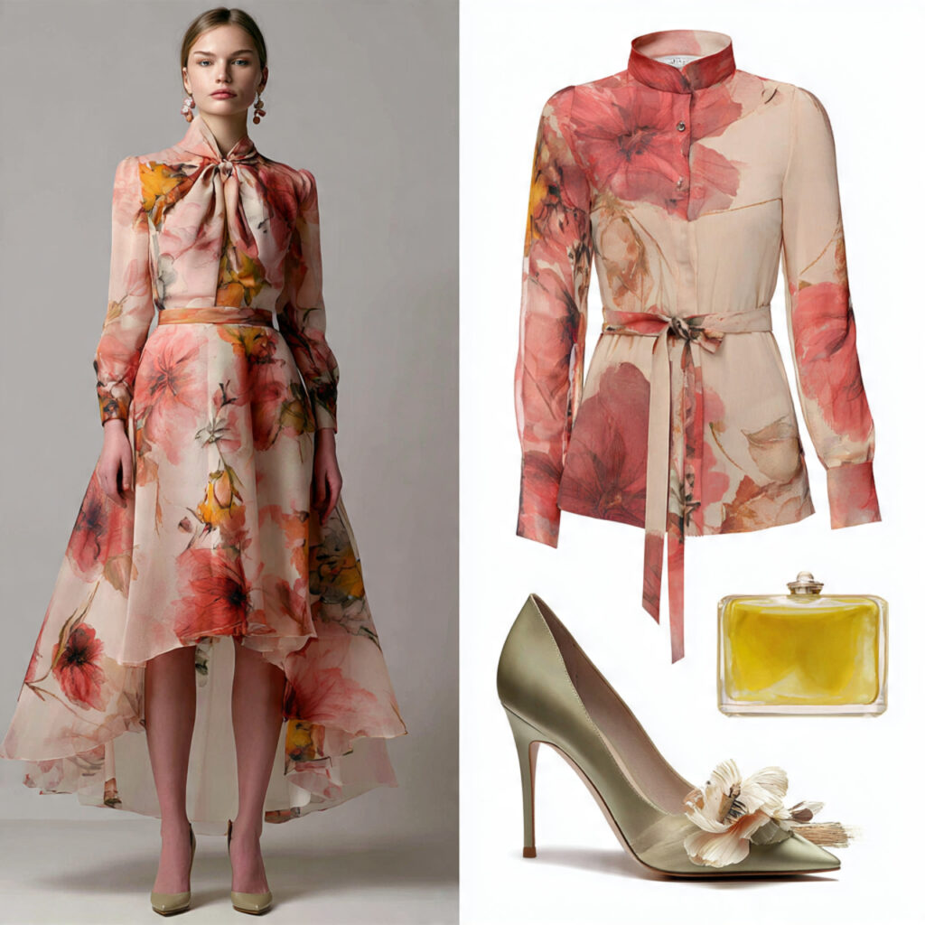 Seasonal Floral Print Integration Idea