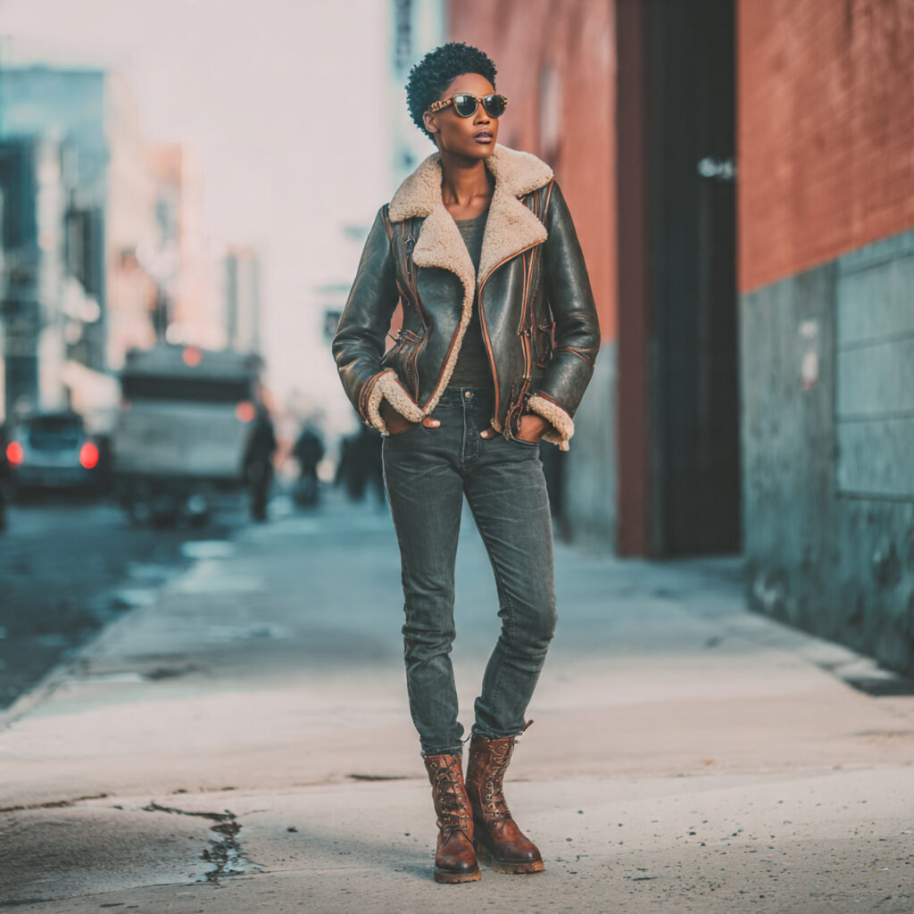 Shearling Aviator Jacket Style