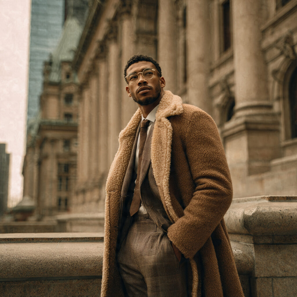 Shearling Trimmed Overcoats