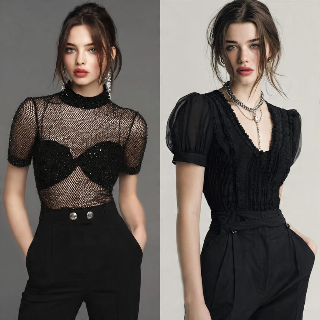 Sheer Mesh Top and Bralette Ideas