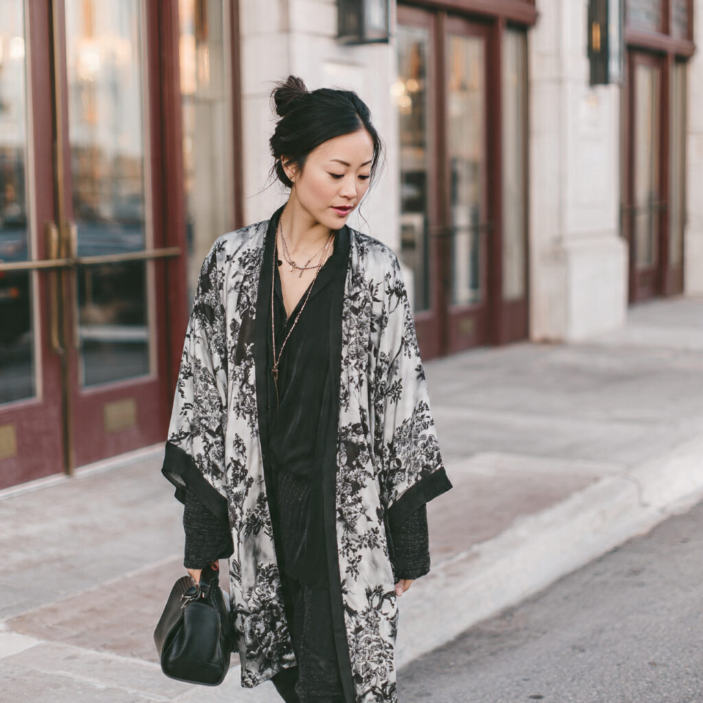 Silk Kimono Layers with Basics