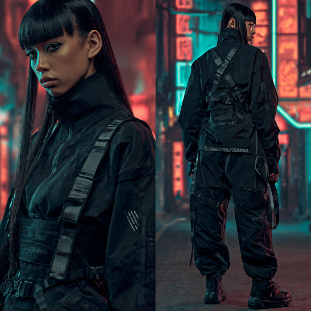 Sleek Technical Cyberpunk Idea