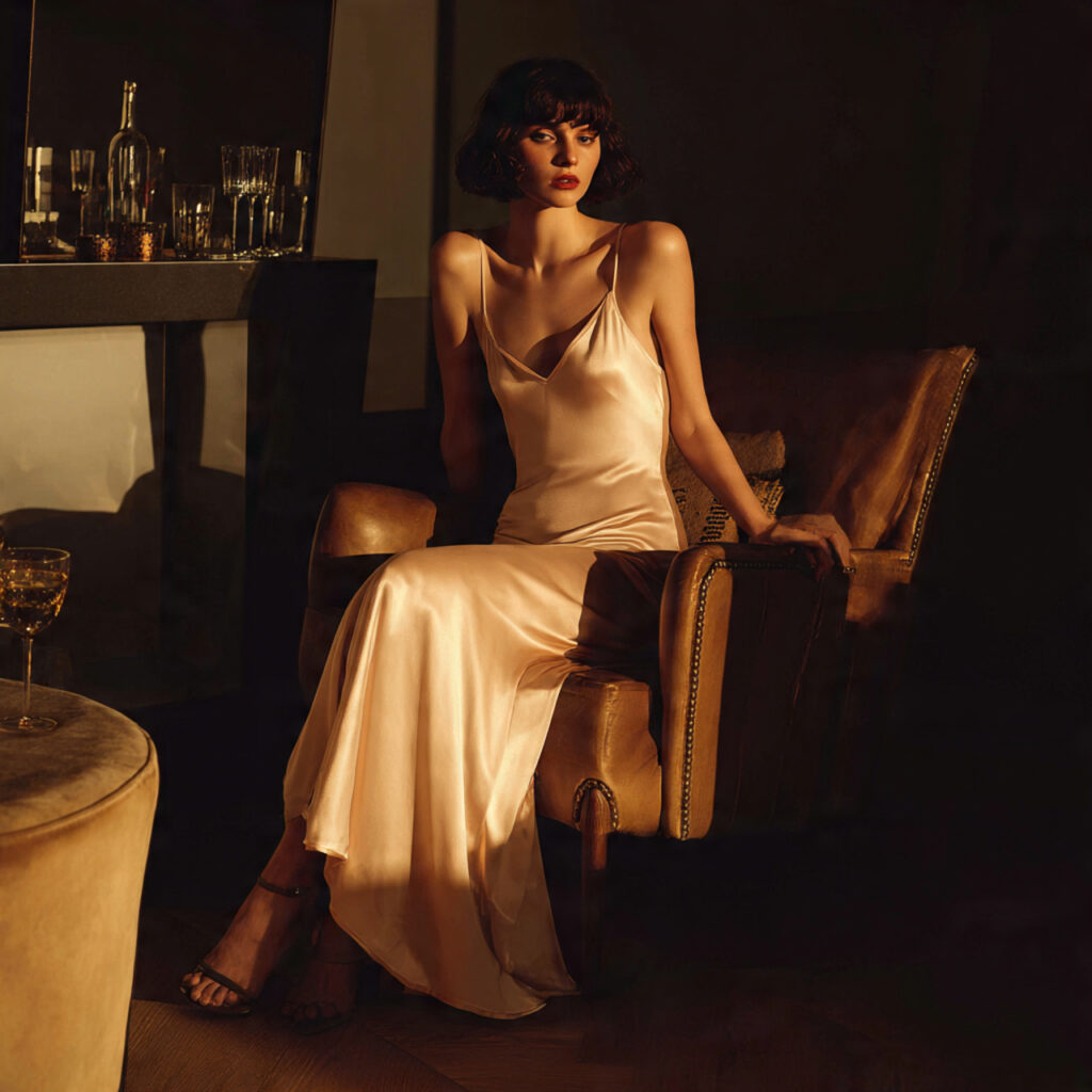 Sophisticated Silk Slip Dress Idea