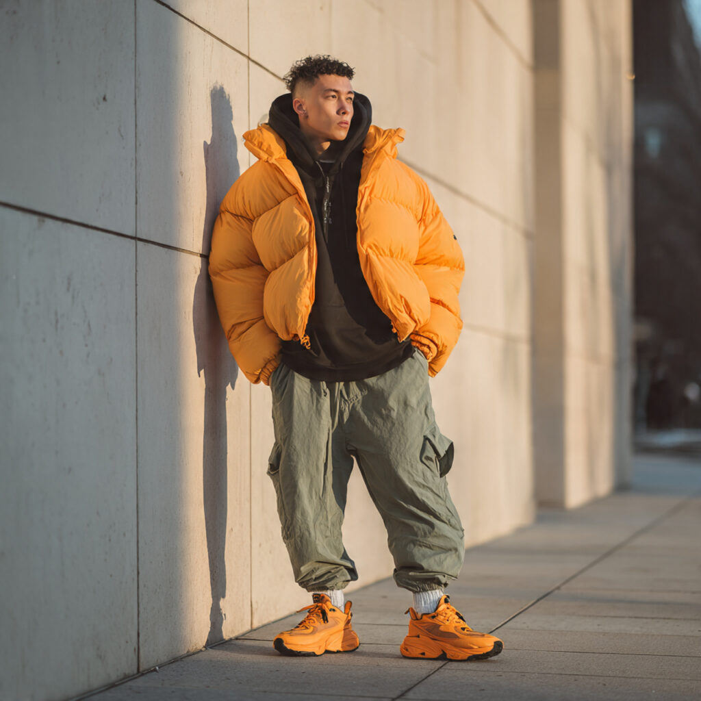 Streetwear Puffer Jacket Ensembles