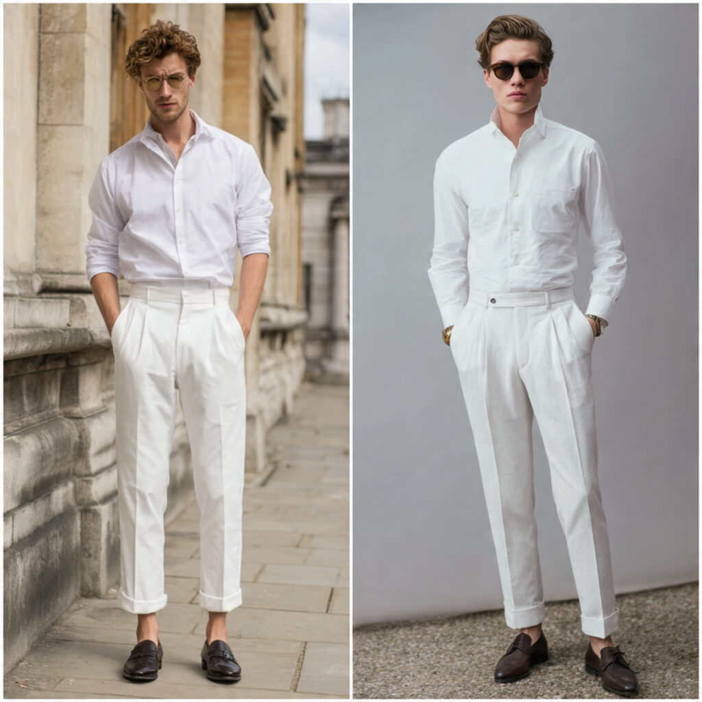 Tailored Trousers and Crisp Poplin Idea