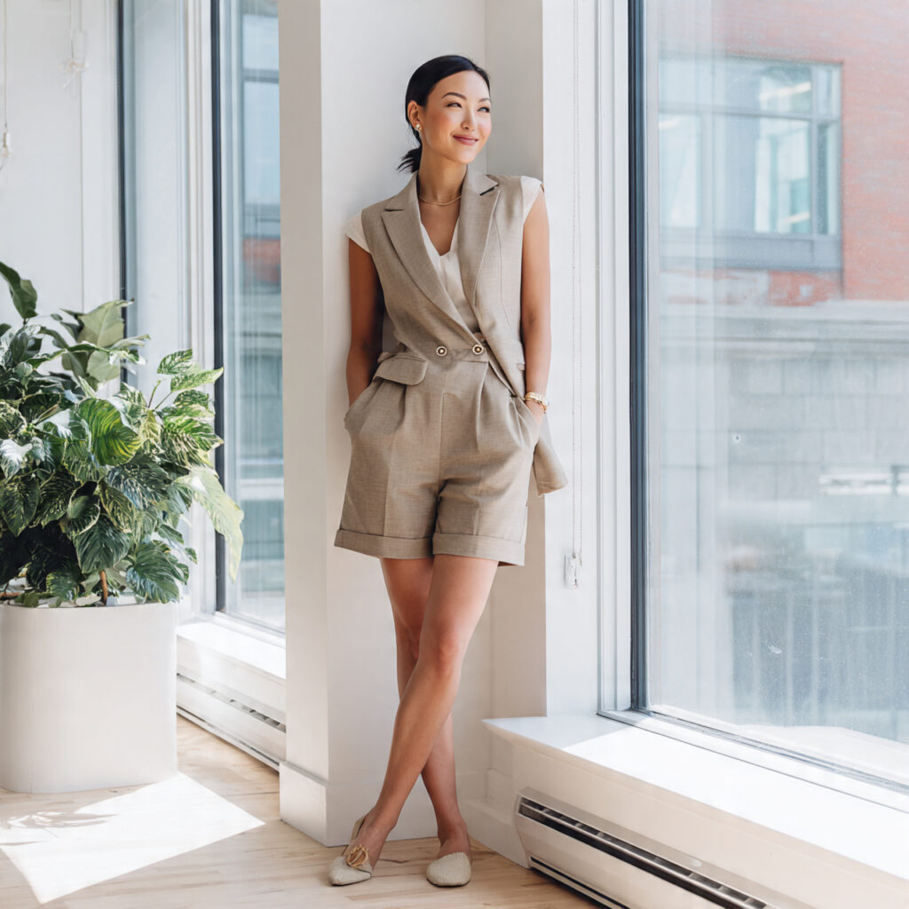 Tailored Vest and Matching Short Idea