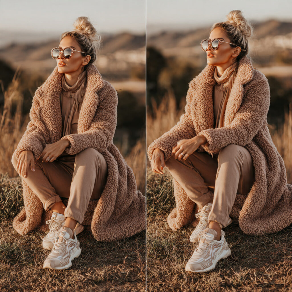 Teddy Bear Texture Outerwear