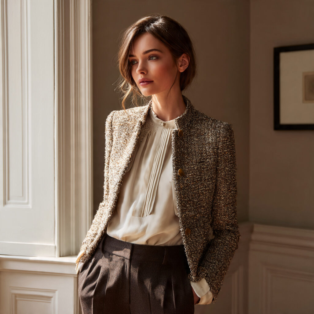 Textured Tweed Jacket Idea