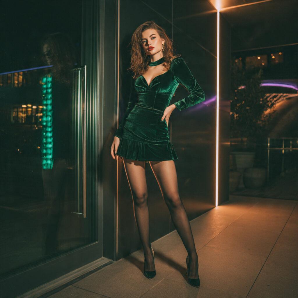 Velvet Bodycon Mini Dress Ideas
