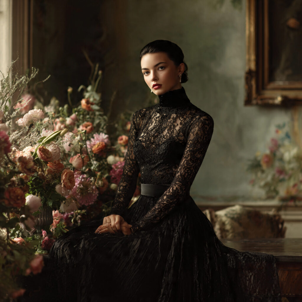 Victorian Inspired Lace and Velvet Idea