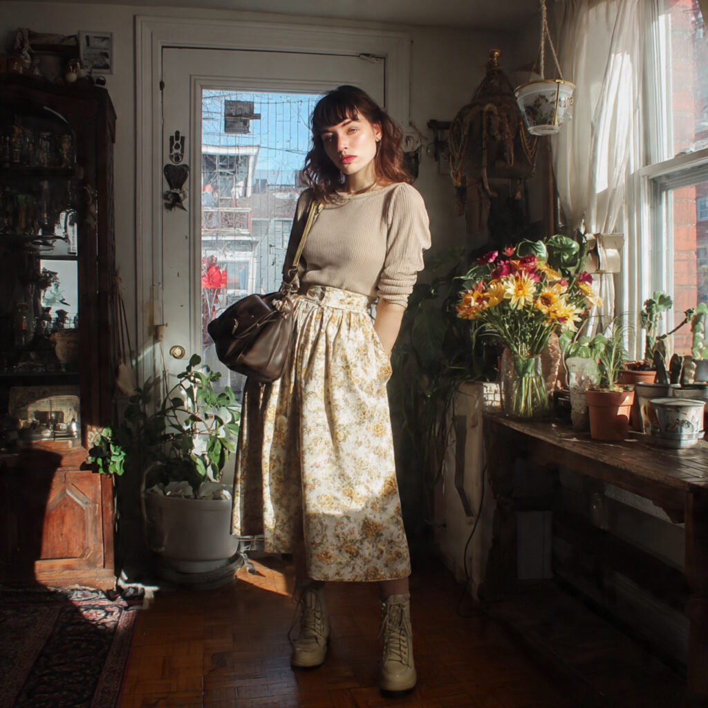 20 Best College Outfit Ideas Aesthetic to Elevate Your Campus Look 11 Vintage Thrifted Eclectic Idea